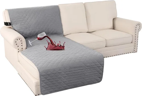 Vista 65 de Turquoize Funda 100 % impermeable para sillón de ala, protector de sofá, triple antideslizante, protector de muebles para mascotas, niños, perros
