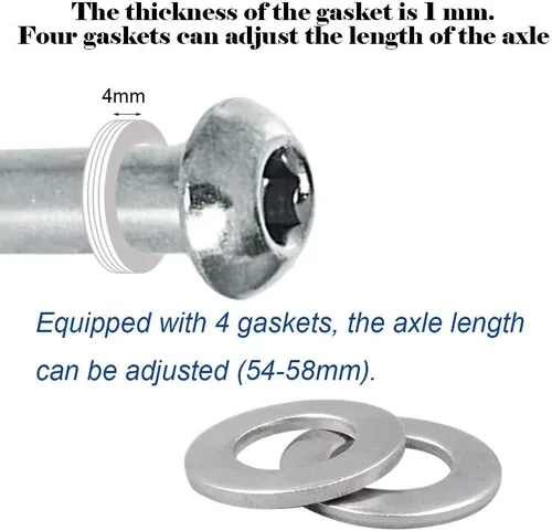 Vista 3 de Tornillos M8x30mm para patinetes de 2-3-4 ruedas, reemplazo de ejes para patinetes plegables micro mini para niños (30)