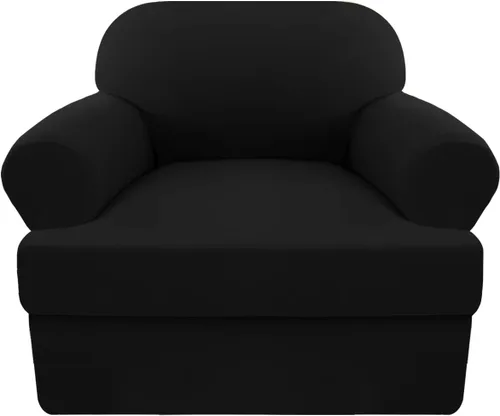 Vista 29 de Funda elástica para sofá con cojín en forma de T, 4 piezas, para sofá con cojín en T, funda de sofá suave, protector de muebles lavable con 3 fundas