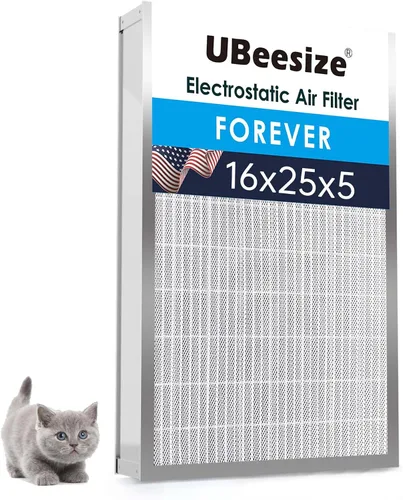Vista 31 de UBeesize - Filtro de aire reutilizable de 20 x 20 x 1 pulgadas, lavable, MERV 8, permanente, electrostático, para aire acondicionado y HVAC