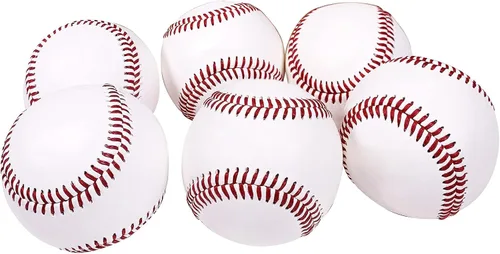 Vista 7 de KRTOYUST® Balón de béisbol, pelotas de béisbol de tamaño oficial, cuero compuesto de alto rendimiento de 9 pulgadas, ideal para jóvenes y adultos