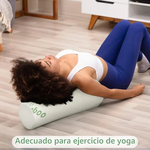 Vista 6 de Bucherry 1 Pieza 40 x 15 cm Almohada Cervical Enrollable de Espuma de Memoria Cilíndrica Almohada de Apoyo para el Cuello Redonda para Cama