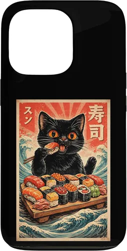 Vista 10 de Cute Kawaii Sushi Cat Funny Japanese Cat Eating Sushi Case for iPhone XR