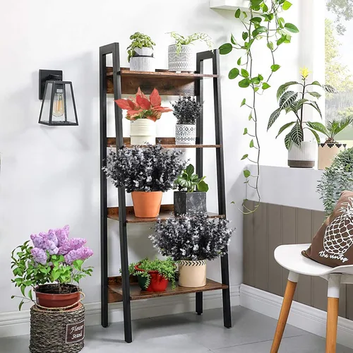 Vista 6 de RECUTMS - Flores artificiales, 12 plantas sintéticas para exteriores, resisten rayos ultravioleta, arbustos para interiores y exteriores, maceta