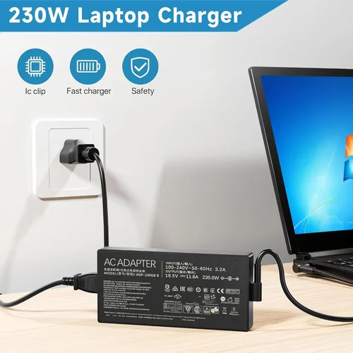 Vista 13 de ADP-230GB B 230W cargador de portátil para juegos para ASUS ROG Zephyrus S