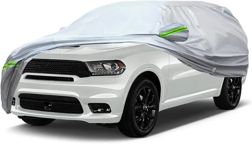 Vista 14 de AUQDD Funda de automóvil sedán de 6 capas de alta calidad, impermeable, para todo tipo de clima, resistente a la intemperie, protección solar UV