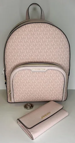 Vista 2 de MICHAEL Michael Kors Jaycee - Mochila grande con bolsillo con cremallera y gancho grande para cartera triple