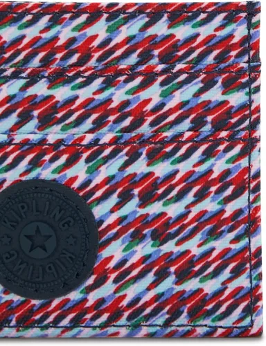 Vista 5 de Kipling Kipling - Portatarjetas para mujer, cartera de poliéster impresa importada, ondas deliciosas, 4.25 pulgadas de largo x 3.125 pulgadas