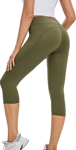 Vista 2 de adorence Leggings para mujer con bolsillos (suaves, de cintura alta y opaca), pantalones de yoga, leggings de entrenamiento para mujer
