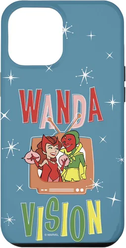 Vista 26 de Marvel WandaVision Wanda & Vision Retro TV Artwork - Carcasa para iPhone 17