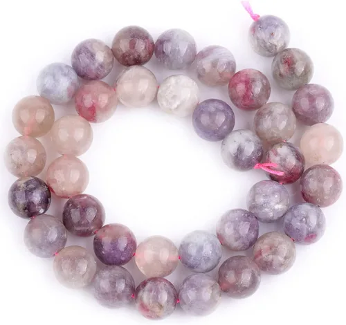 Vista 84 de GEM-Inside Cuentas Sueltas de Piedras Preciosas de Ágata Azul Bandeada Natural de 6mm Cuentas Redondas de Piedra de Energía para Hacer Joyas 15