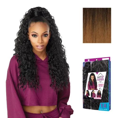 Vista 14 de Sensationnel Instant Updown Halfwig Pony-Iud 2, 1 JETBLACK