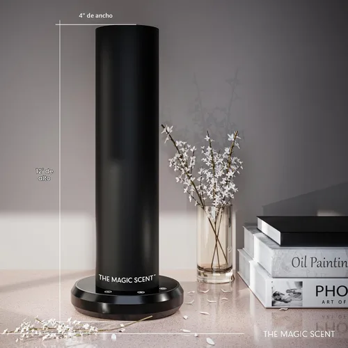 Vista 3 de The Magic Scent Difusor de Torre Bluetooth para Hogar y Oficina - Inteligente Ultra-Silencioso para Hogar y Hotel - Difusor Programable de Aire Frío