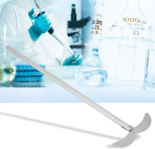 Vista 7 de Oumefar 1pc agitador eléctrico de arriba accesorios mezclador eje agitador varilla para la industria agricultura investigación científica y colegio