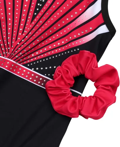Vista 8 de MODAFANS Leotardos de gimnasia para niñas brillantes para bailar ballet, pantalones cortos con espalda cruzada