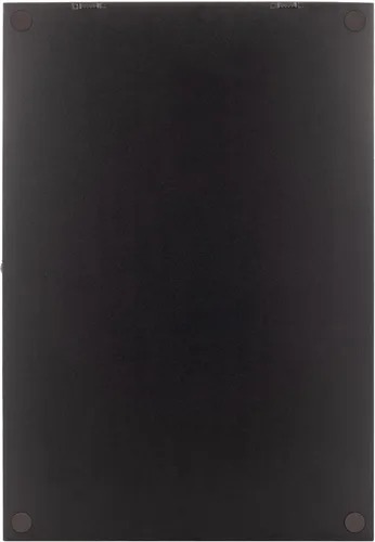 Vista 4 de Gallery Solutions - Negro montado en pared - Vitrina para vasos de chupito y curiosidades - Puerta de cristal de 17"x26" - Accesorios de bar