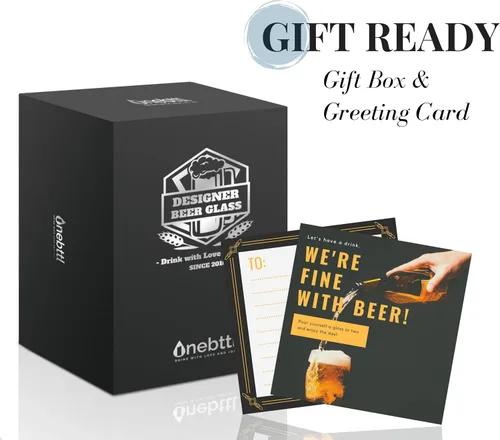 Vista 7 de Onebttl Regalos personalizados de cerveza para hombres amantes de la cerveza, taza de cerveza pesada de 17 onzas con asa para jefe como regalo