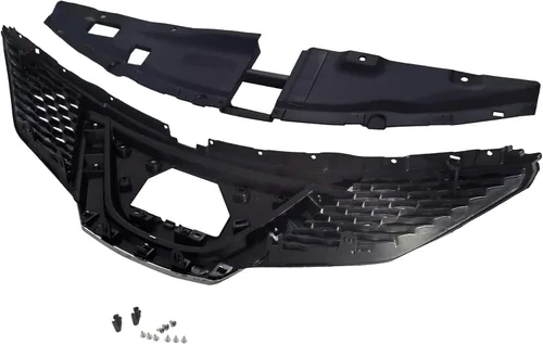 Vista 4 de Parachoques delantero parrilla superior negro con cromo para 2017 2018 Nissan Rogue Sport S SV SL 623106MD0A