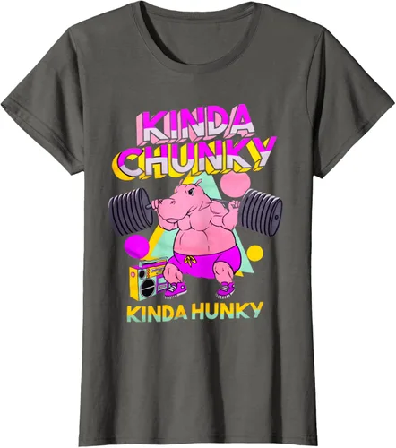 Vista 55 de Kinda Chunky Kinda Hunky, camiseta de gimnasio para culturismo, Negro