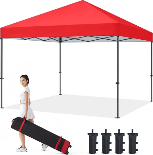 Vista 26 de COOSHADE - Tienda de campaña duradera y fácil de desplegar con bolsa enrollable, 8 x 8 pulgadas, gris