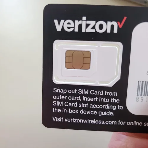 Vista 3 de Tarjeta SIM 5G y 4G LTE de Verizon Wireless Triple Cut de todos los 3 tamaños (3-en-1), tamaños Nano/Micro/Estándar (4FF / 3FF / 2FF)