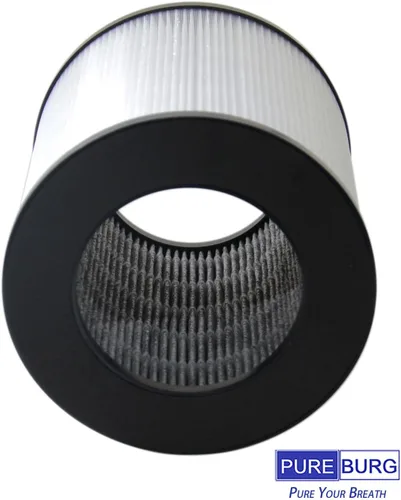 Vista 4 de PUREBURG Filtro de repuesto compatible con purificador de aire Druiap KJ150 y Cwxwei SY910 KJ150 (AF3001), paquete de 2 unidades True HEPA de 3