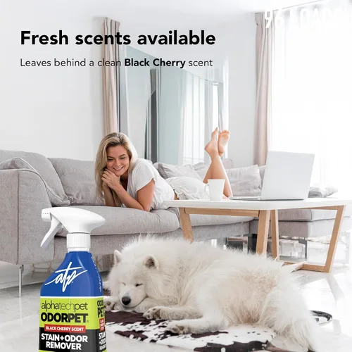 Vista 5 de ATP OdorPet - Spray removedor de manchas y olores, aroma a cereza negra, 16