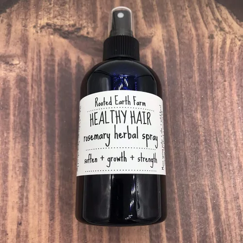 Vista 5 de Spray de romero para cabello saludable, acondicionador sin enjuague, cabello suave, infundido con hierbas