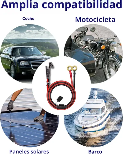 Vista 7 de BFXM Cable de Carga 10AWG 3.05MT, Arnés de Desconexión Rápida de Terminal de Junta Tórica SAE, Cables de Extensión de Conectores SAE de 2 Pines