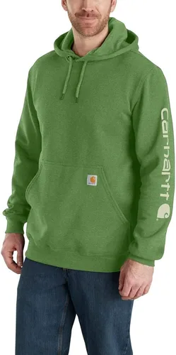Vista 56 de Carhartt Sudadera de ajuste holgado para hombre con logotipo en la manga, de peso medio, gráfica, liquidación Terreno ámbar