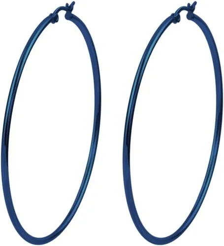Vista 19 de Edforce - Aretes de acero inoxidable tipo argolla (20-60 mm de diámetro)