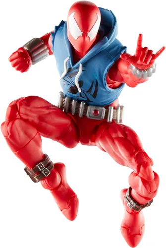 Vista 4 de Marvel Legends Series Scarlet Spider, Spider-Man Comics Figura de acción coleccionable de 6 pulgadas