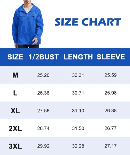 Vista 6 de SWISSWELL Chaqueta de lluvia impermeable para hombre, abrigo ligero para correr, rompevientos, golf, moda