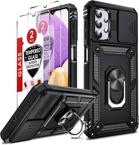 Vista 198 de LeYi Funda para Moto G Stylus 2022 4G (no compatible con 5G), funda para Moto G Stylus con 2 protectores de pantalla, funda protectora de grado Oro