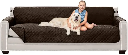 Vista 41 de Sofa Shield - Funda para sofá Loveseat con correa patentada, protector de cojín, funda reversible diseñada en EE. UU. resistente a manchas