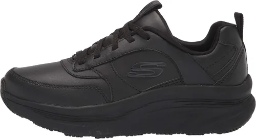 Vista 8 de Skechers Zapatos profesionales de cuidado de la salud con cordones para mujer, Negro
