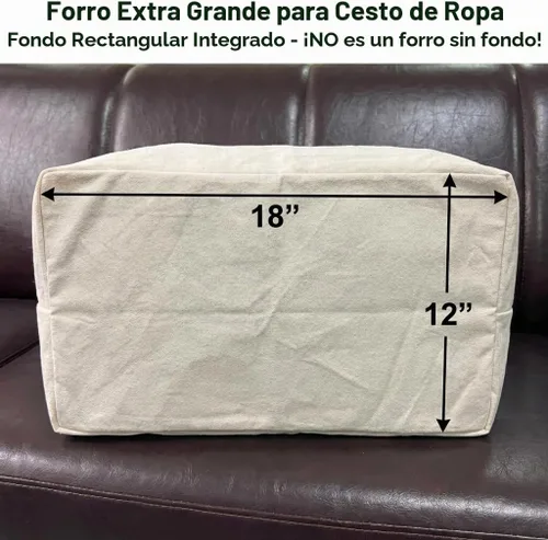 Vista 4 de Bolsa de repuesto para cesta de lavandería, bolsa grande resistente de 18 pulgadas de ancho x 10.2 pulgadas de profundidad x 35.5 pulgadas de alto