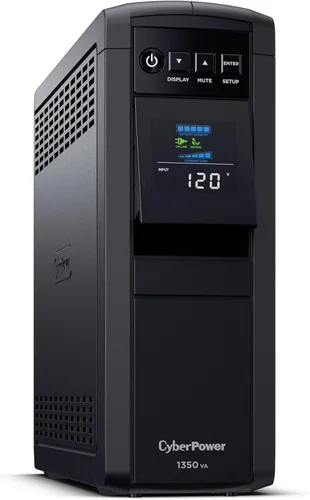 Vista 12 de CyberPower CP1500PFCRM2U Sistema UPS Sinewave PFC con respaldo de batería y protector contra sobretensiones, 1500VA/1000W, 8 tomas de corriente
