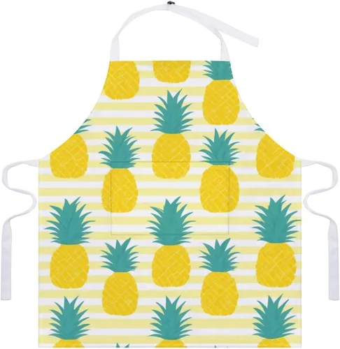 Vista 7 de Delantal ligero para mujer con bolsillo, resistente al agua a la moda para cocinar en casa Color (952)
