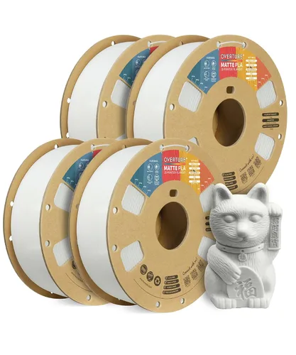 Vista 43 de OVERTURE - Filamento de fibra de carbono PLA para impresora 3D de 1.75 mm, carrete de cartón PLA de 2.2 libras, precisión dimensional +/- 0.02 mm