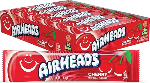 Vista 9 de Airheads Bares, 0.55 onza (Pack de 36) Caramelos Taffy a granel envueltos individualmente, con sabor artificial