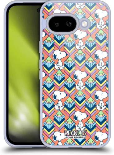 Vista 325 de Head Case Designs Snoopy Deco Dreams - Funda de gel con licencia oficial de Peanuts Blue Pattern [protección de grado militar] compatible con Google