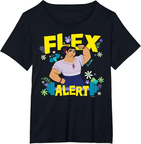 Vista 28 de Disney Encanto Luisa Madrigal Flex Alert Camiseta, Negro