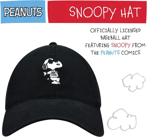 Vista 2 de Concept One Peanuts Snoopy Dad Hat, Adult Baseball Cap with Curved Brim