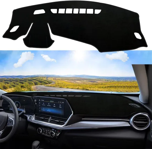 Vista 24 de Funda para tablero personalizada Compatible con Dodge Ram 1500 2019-2023 Antideslizante Decoración interior Protector de rayos UV y resplandor