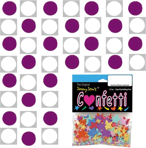 Vista 72 de Confetti Circle 1/4" Negro, Azul Marino Combo - 2 bolsas de media onza (1 oz) (8550/9971)