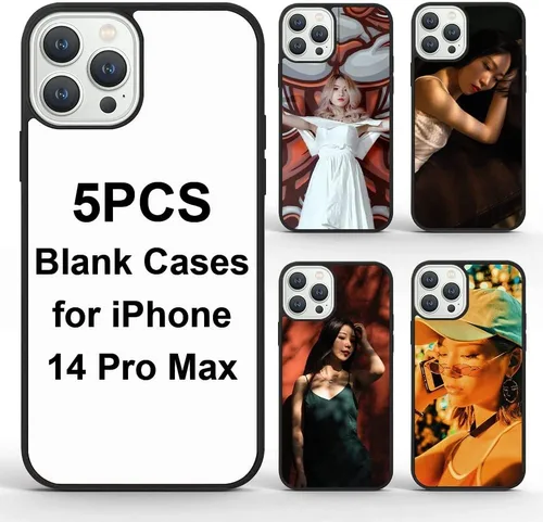 Vista 19 de Funda de teléfono de sublimación compatible con iPhone 11/5 piezas, prensa de calor personalizada imprimible en blanco, aluminio y TPU suave