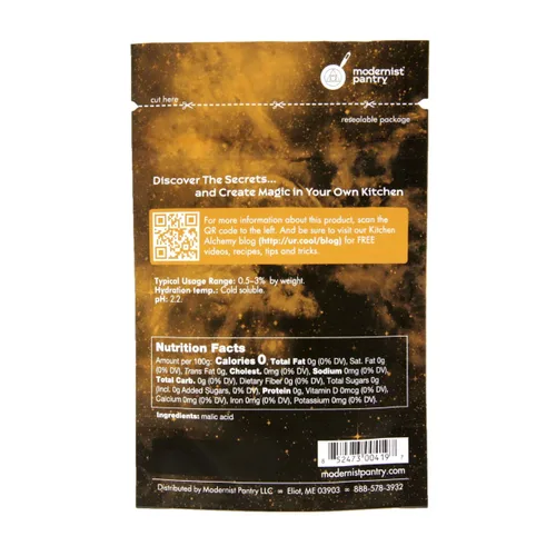 Vista 3 de Ácido málico puro, sin OMG, vegano, sin gluten, certificado OU Kosher, 50 g/2 oz