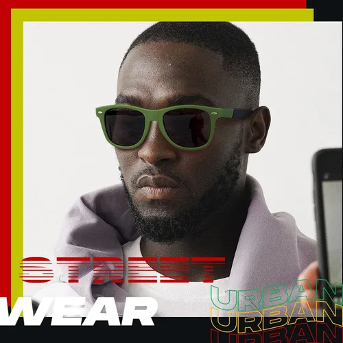 Vista 2 de Joopin Gafas de sol cuadradas polarizadas con protección UV para hombre y mujer