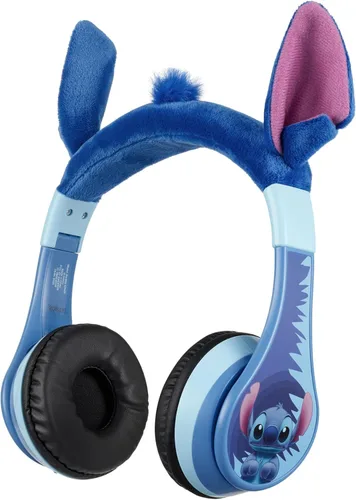 Vista 15 de Disney Stitch Angel - Auriculares Bluetooth para niños, auriculares inalámbricos
